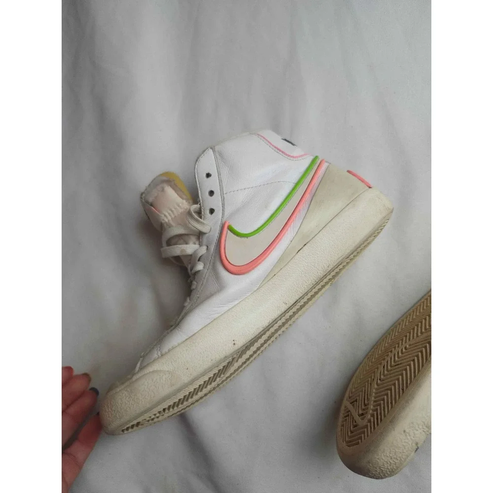 Nike Blazer Mid 77‎ D/MS/X White Neon Pink Lime Green DC1746-100 Mens 7